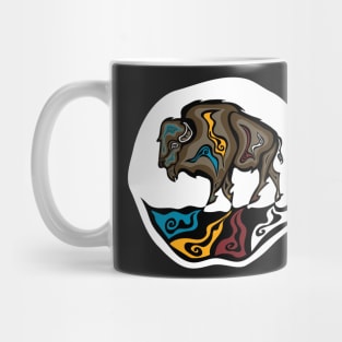 Four Directions Buffalo WAWEZHI Canada Indigenous Art Mug